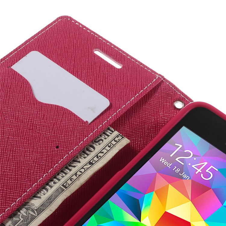 MERCURY Goospery Fancy Diary for Samsung Galaxy Grand Prime SM-G530H Magnetic Leather Stand Case - Pink-7
