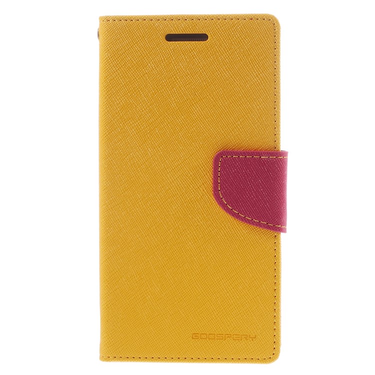 MERCURY Goospery Fancy Diary for Samsung Galaxy Grand Prime SM-G530H Magnetic Leather Stand Cover - Yellow-3