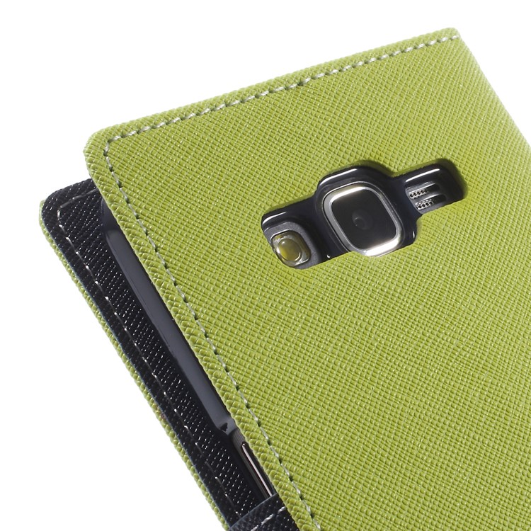MERCURY Goospery Fancy Diary for Samsung Galaxy Grand Prime SM-G530H Wallet Leather Stand Case Cover - Green-8
