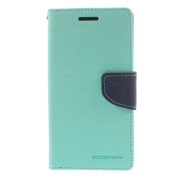 MERCURY Goospery Fancy Diary for Samsung Galaxy Grand Prime SM-G530H Wallet Leather Stand Cover Case - Cyan-3