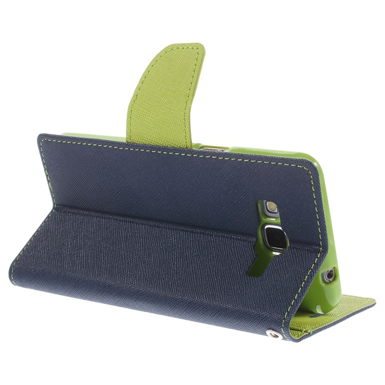 MERCURY Goospery Fancy Diary for Samsung Galaxy Grand Prime SM-G530H Stand Leather Magnetic Case - Dark Blue-5