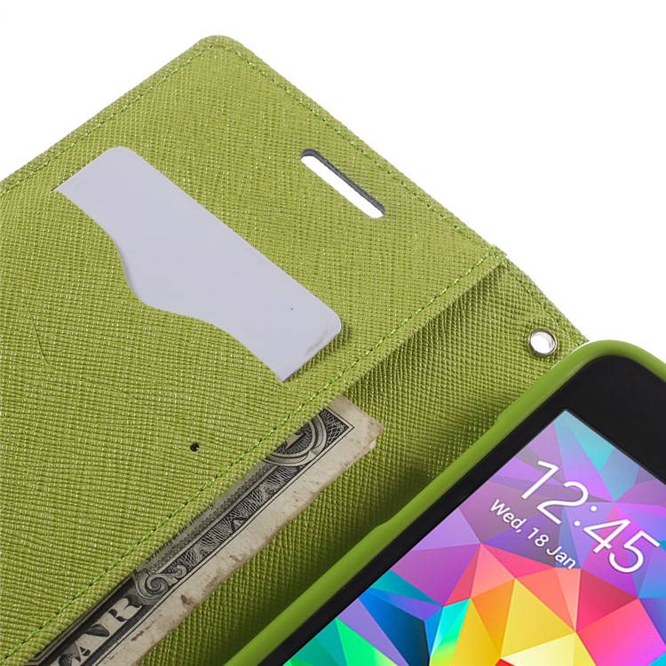 MERCURY Goospery Fancy Diary for Samsung Galaxy Grand Prime SM-G530H Stand Leather Magnetic Case - Dark Blue-7