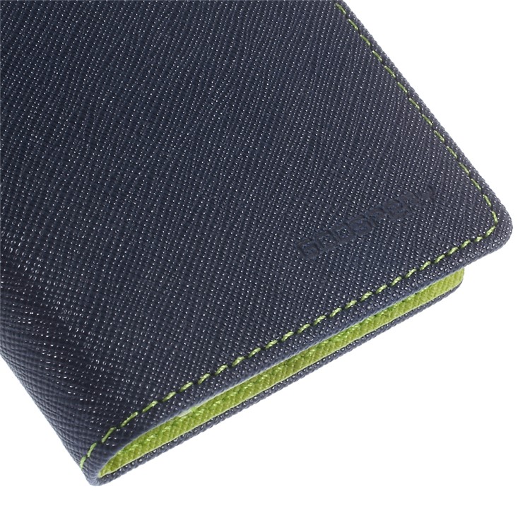 MERCURY Goospery Fancy Diary for Samsung Galaxy Grand Prime SM-G530H Stand Leather Magnetic Case - Dark Blue-8