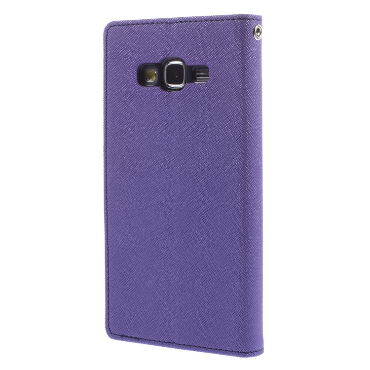 MERCURY Goospery Fancy Diary for Samsung Galaxy Grand Prime SM-G530H Wallet Leather Stand Cover - Purple-2