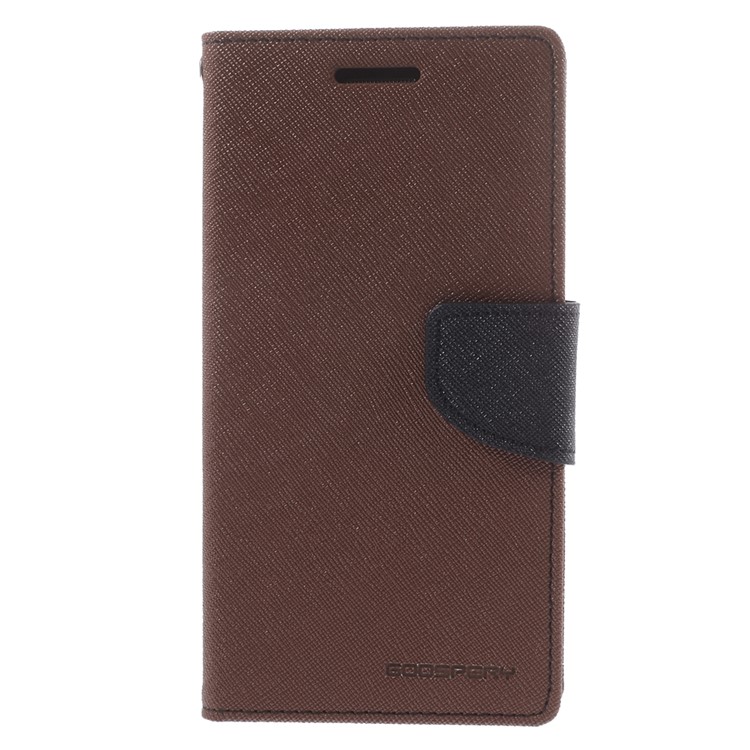 MERCURY Goospery Fancy Diary for Samsung Galaxy Grand Prime SM-G530H Wallet Leather Stand Cover - Brown-3