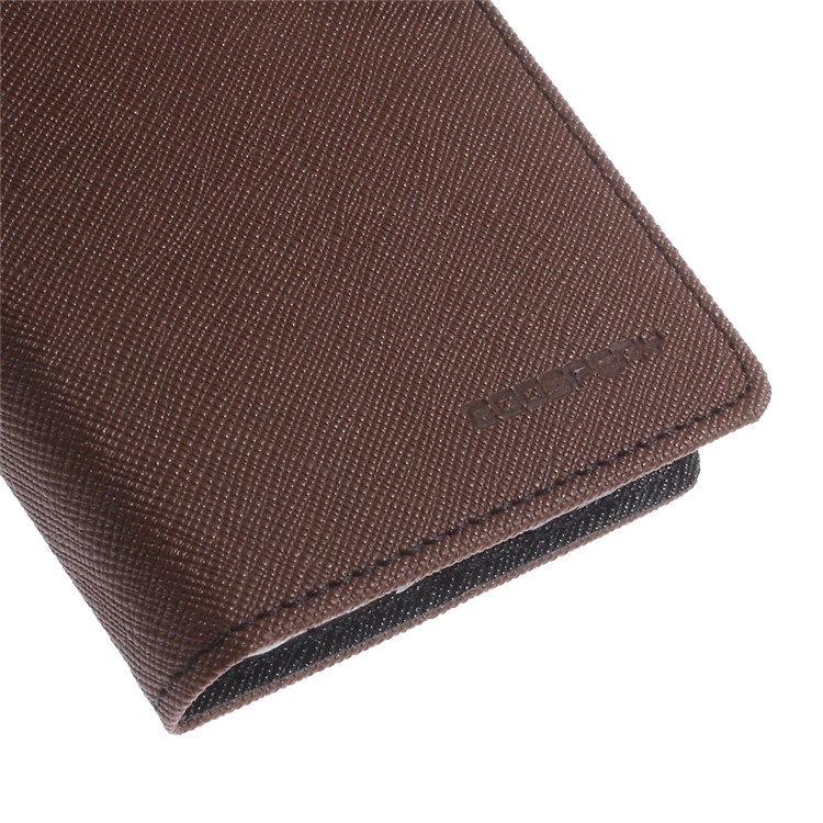 MERCURY Goospery Fancy Diary for Samsung Galaxy Grand Prime SM-G530H Wallet Leather Stand Cover - Brown-8