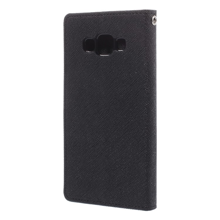Mercury GOOSPERY for Samsung Galaxy A5 SM-A500F Fancy Diary Case Leather Wallet Cover - Black-2