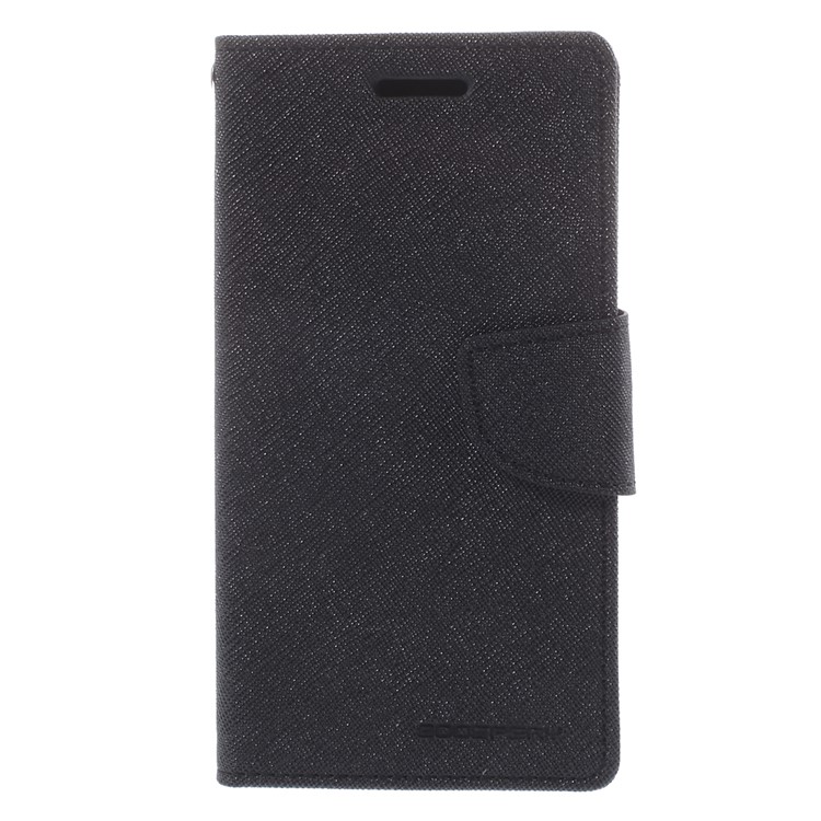 Mercury GOOSPERY for Samsung Galaxy A5 SM-A500F Fancy Diary Case Leather Wallet Cover - Black-3