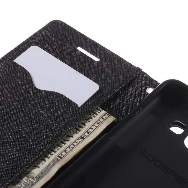 Mercury GOOSPERY for Samsung Galaxy A5 SM-A500F Fancy Diary Case Leather Wallet Cover - Black-7