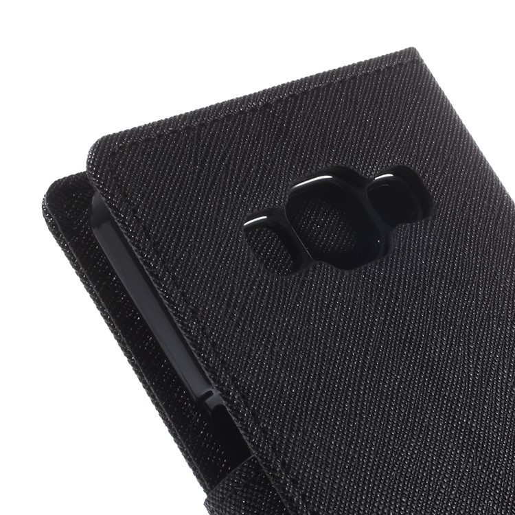 Mercury GOOSPERY for Samsung Galaxy A5 SM-A500F Fancy Diary Case Leather Wallet Cover - Black-9