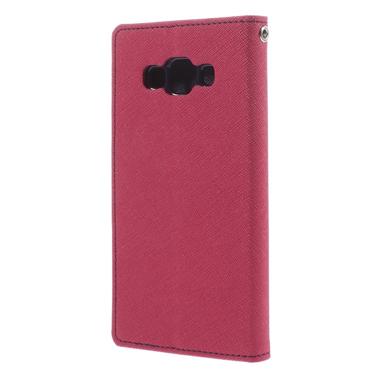 Mercury GOOSPERY for Samsung Galaxy A5 SM-A500F Fancy Diary Case PU Leather Cover Stand - Rose-2