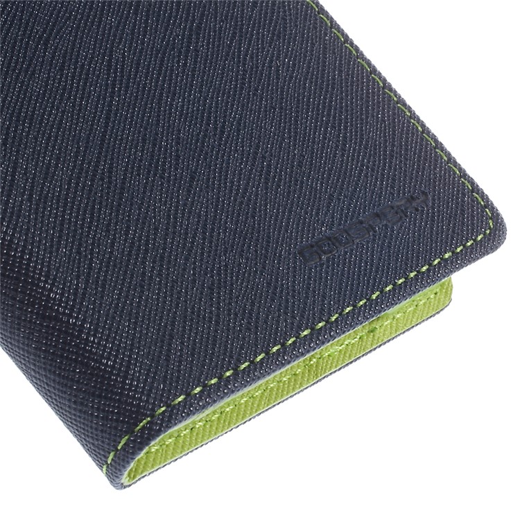 For Samsung Galaxy A5 SM-A500F Mercury GOOSPERY Fancy Diary Case Leather Flip Wallet Cover - Blue-8