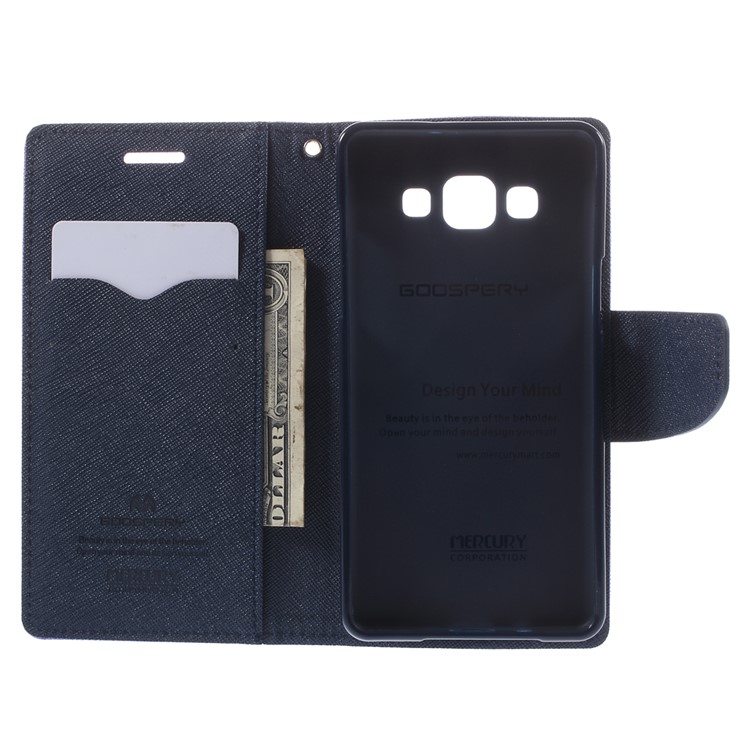 For Samsung Galaxy A5 SM-A500F Mercury GOOSPERY Fancy Diary Case Wallet Leather Cover - Purple-6