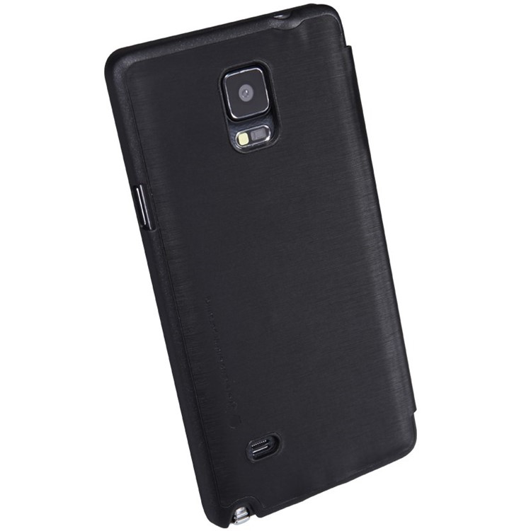 NILLKIN for Samsung Galaxy Note 4 N910 Rain Series Folio Leather Case - Black-3