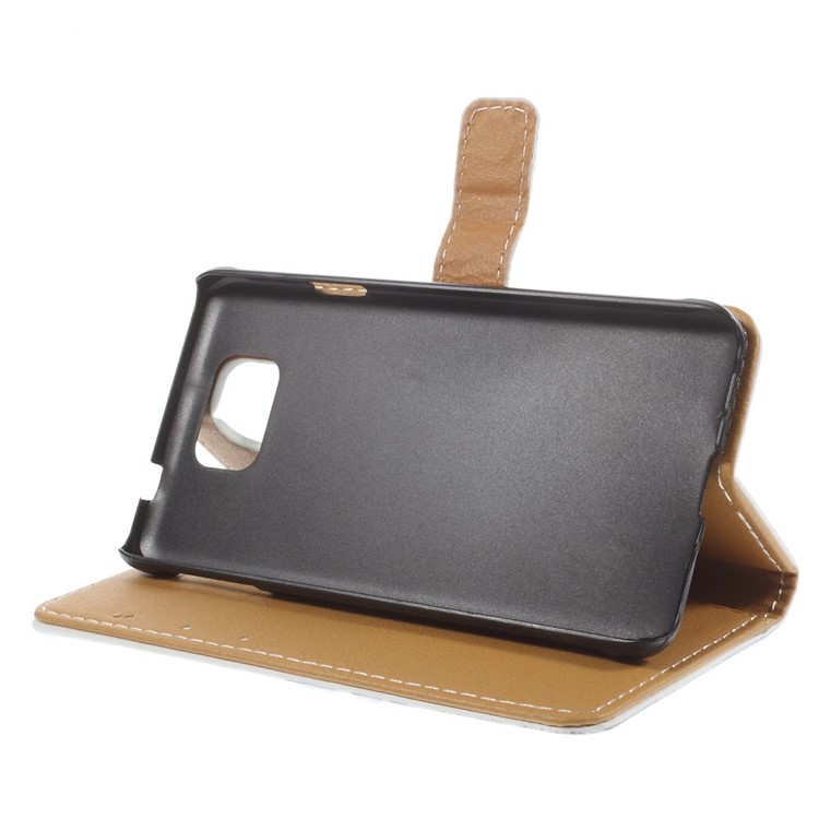 Seaside Trestle for Samsung Galaxy Alpha SM-G850F SM-G850A PU Leather Stand Cover-4