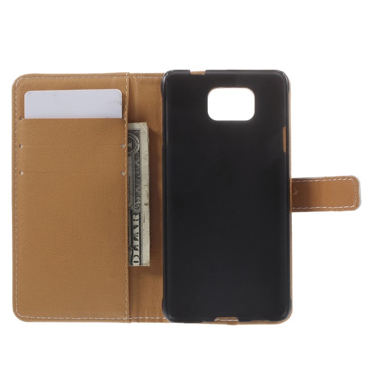 Seaside Trestle for Samsung Galaxy Alpha SM-G850F SM-G850A PU Leather Stand Cover-6