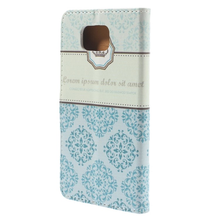 Crown & Flowers for Samsung Galaxy Alpha SM-G850F SM-G850A Wallet Leather Stand Cover-2