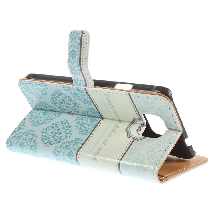 Crown & Flowers for Samsung Galaxy Alpha SM-G850F SM-G850A Wallet Leather Stand Cover-5