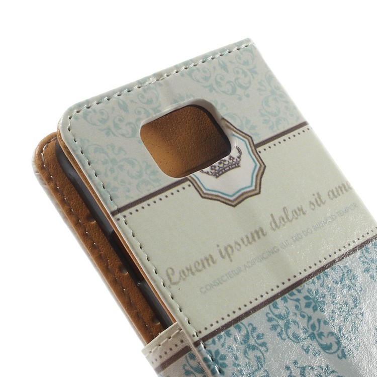 Crown & Flowers for Samsung Galaxy Alpha SM-G850F SM-G850A Wallet Leather Stand Cover-8
