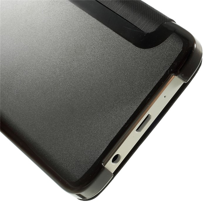 For Samsung Galaxy A3 SM-A300F View Window Leather Cover w/ PC Back - Black-7