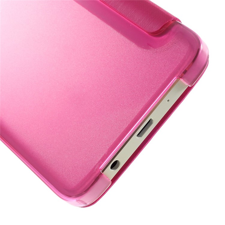 For Samsung Galaxy A3 SM-A300F View Window Folio Leather Shell - Rose-7