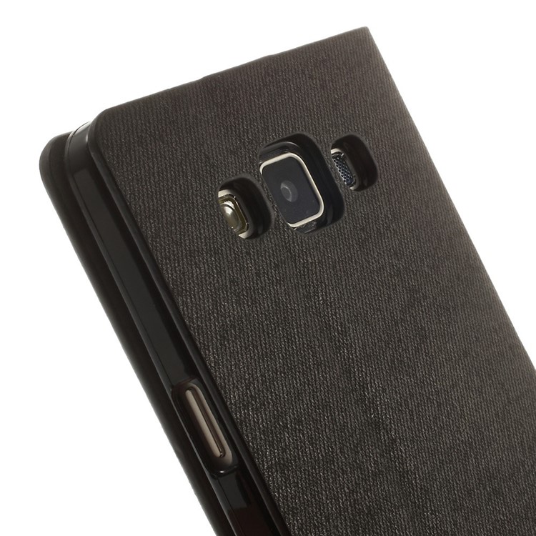 Contrast Color Leather Card Holder Case for Samsung Galaxy A5 SM-A500F - Black-10