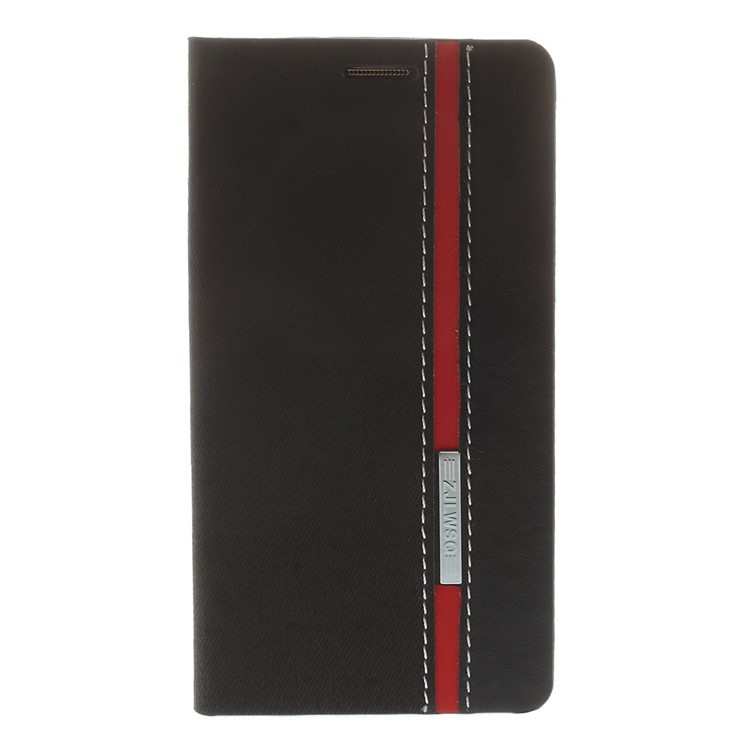 Contrast Color Leather Card Holder Case for Samsung Galaxy A5 SM-A500F - Black-3