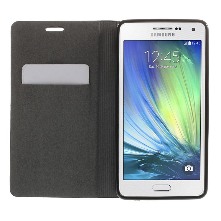 Contrast Color Leather Card Holder Case for Samsung Galaxy A5 SM-A500F - Black-6