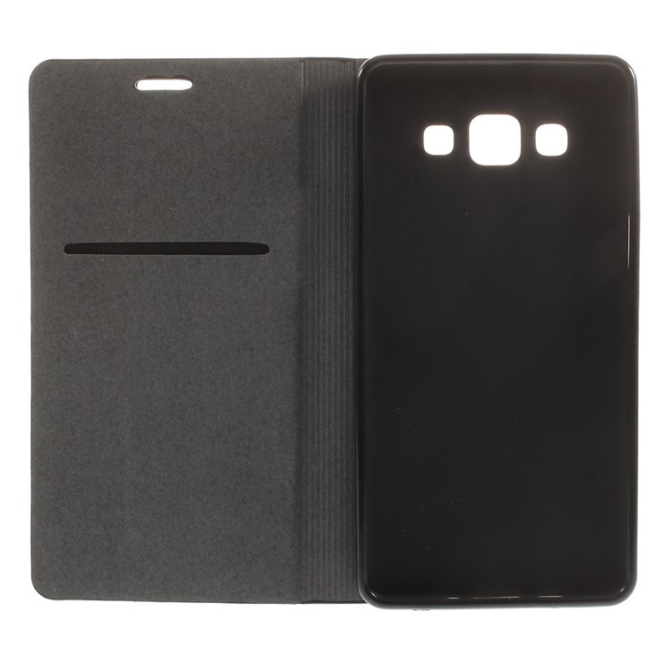 Contrast Color Leather Card Holder Case for Samsung Galaxy A5 SM-A500F - Black-7