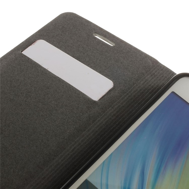 Contrast Color Leather Card Holder Cover for Samsung Galaxy A3 A300F w/ Stand - Grey-8