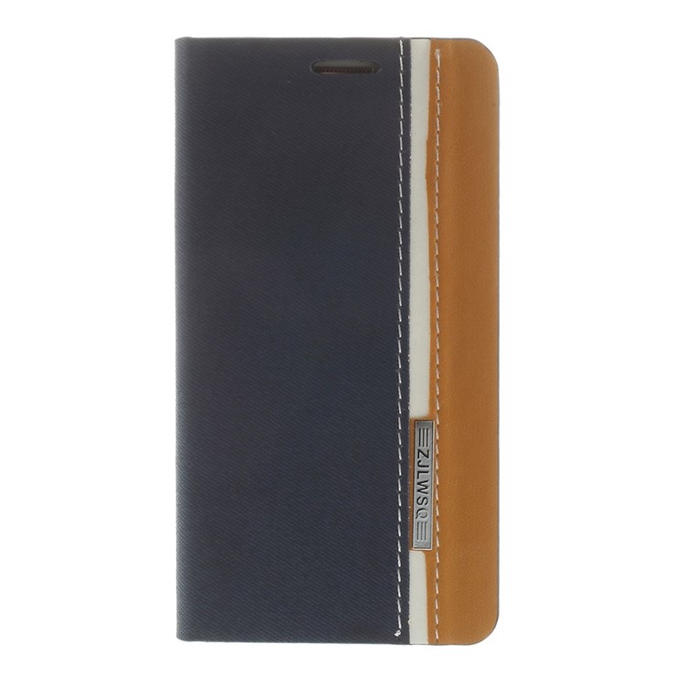 Contrast Color Leather Stand Case for Samsung Galaxy A3 A300F w/ Card Slot - Blue-3
