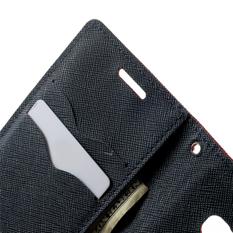 Mercury GOOSPERY Fancy Diary Stand Wallet Leather Shell for Samsung Galaxy A3 SM-A300F - Red-6