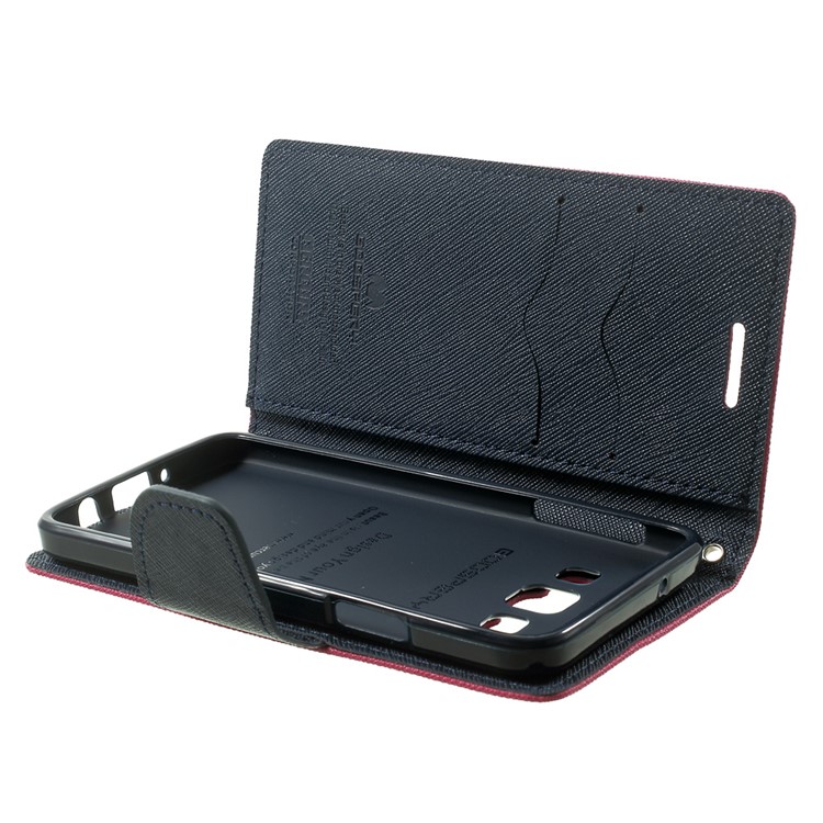 Mercury GOOSPERY for Samsung Galaxy A3 SM-A300F Fancy Diary Stand Leather Wallet Case - Rose-10