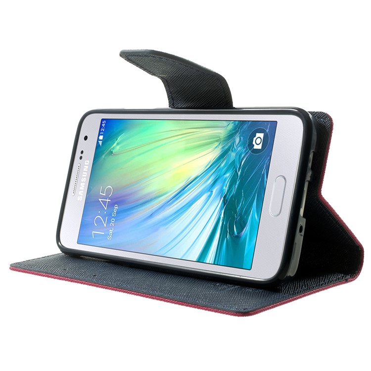 Mercury GOOSPERY for Samsung Galaxy A3 SM-A300F Fancy Diary Stand Leather Wallet Case - Rose-3