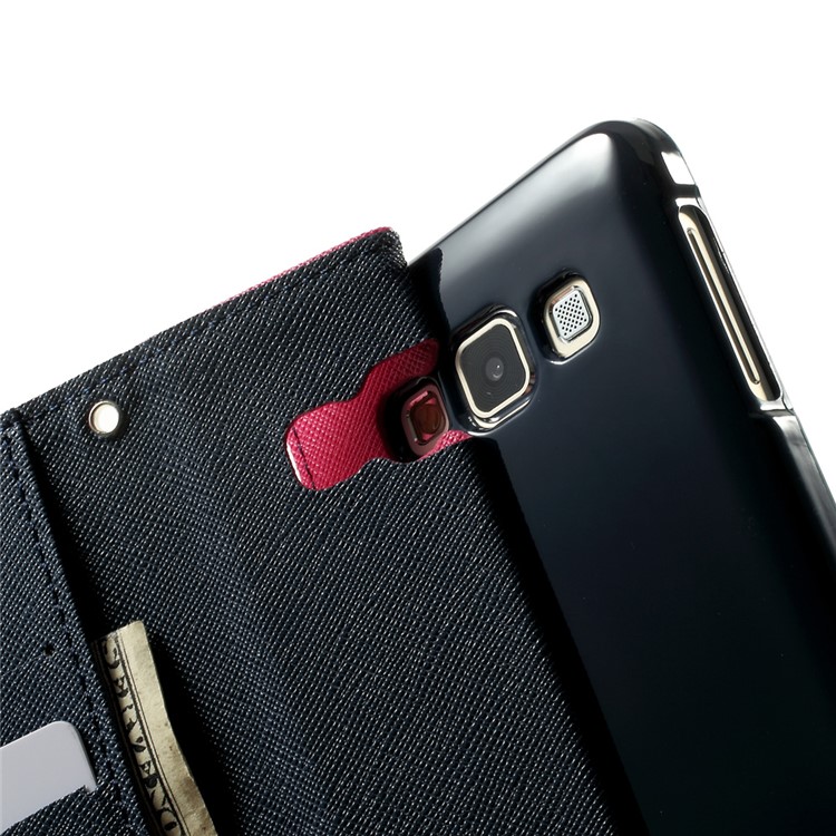 Mercury GOOSPERY for Samsung Galaxy A3 SM-A300F Fancy Diary Stand Leather Wallet Case - Rose-6