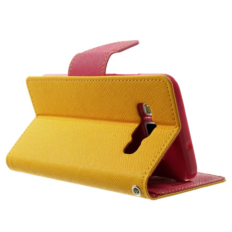 Mercury GOOSPERY Fancy Diary Leather Protective Case for Samsung Galaxy A3 SM-A300F - Orange-4