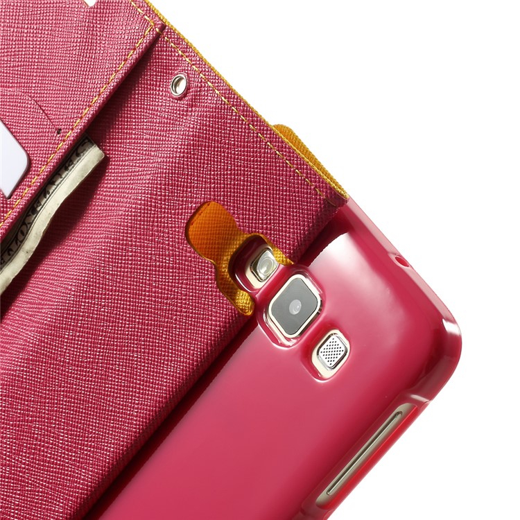 Mercury GOOSPERY Fancy Diary Leather Protective Case for Samsung Galaxy A3 SM-A300F - Orange-6