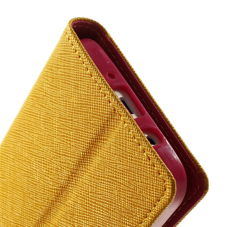 Mercury GOOSPERY Fancy Diary Leather Protective Case for Samsung Galaxy A3 SM-A300F - Orange-9