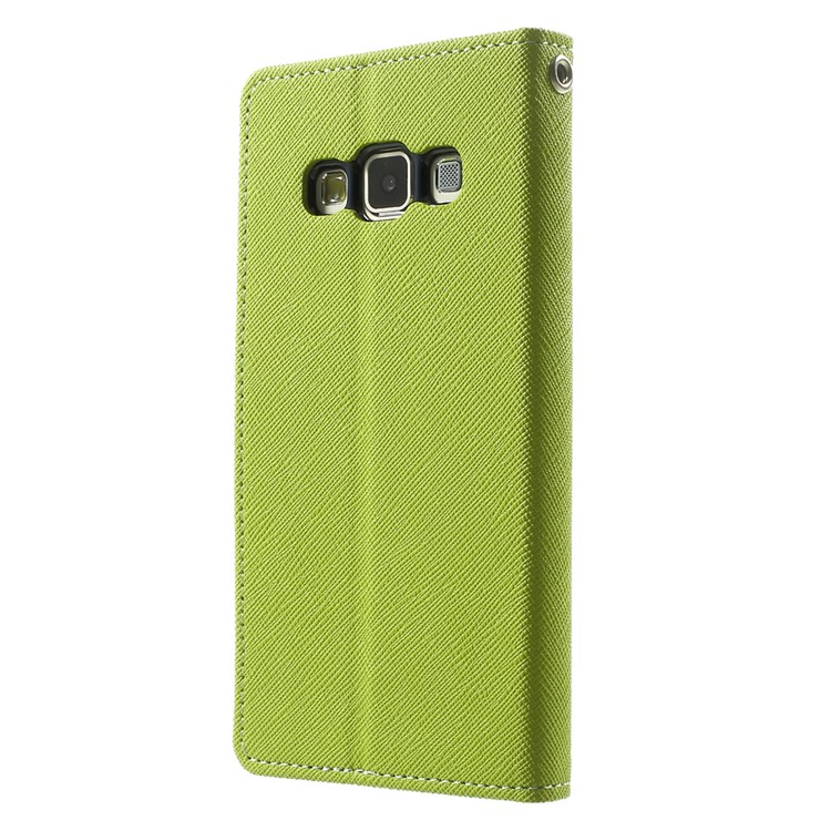 Mercury GOOSPERY Fancy Diary Leather Bracket Case for Samsung Galaxy A3 SM-A300F - Green-2