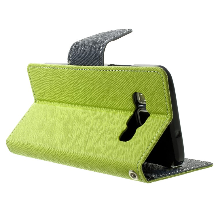 Mercury GOOSPERY Fancy Diary Leather Bracket Case for Samsung Galaxy A3 SM-A300F - Green-4