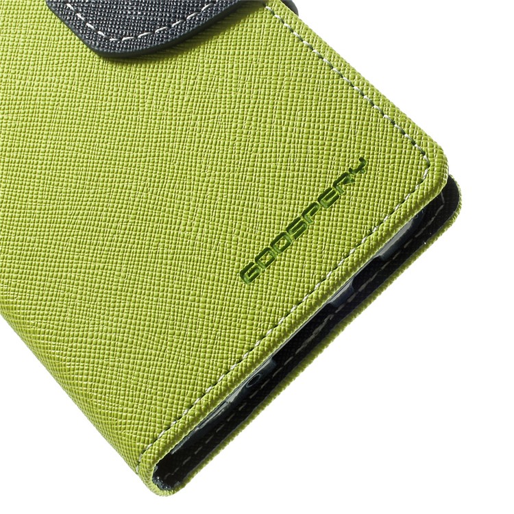 Mercury GOOSPERY Fancy Diary Leather Bracket Case for Samsung Galaxy A3 SM-A300F - Green-7