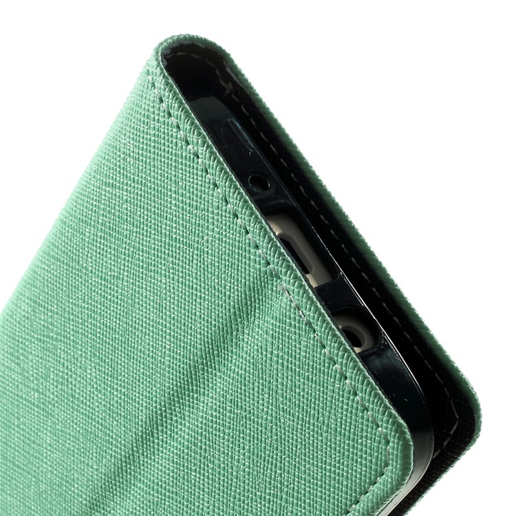 Mercury GOOSPERY for Samsung Galaxy A3 SM-A300F Fancy Diary Wallet Leather Skin Case - Cyan-8