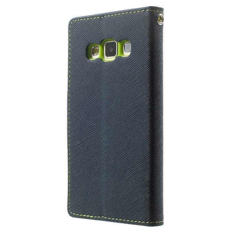 Mercury GOOSPERY for Samsung Galaxy A3 SM-A300F Fancy Diary Wallet Leather Stand Cover - Blue-2