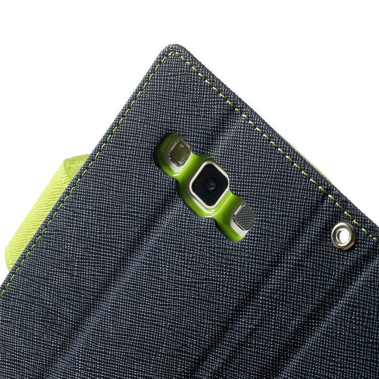Mercury GOOSPERY for Samsung Galaxy A3 SM-A300F Fancy Diary Wallet Leather Stand Cover - Blue-7