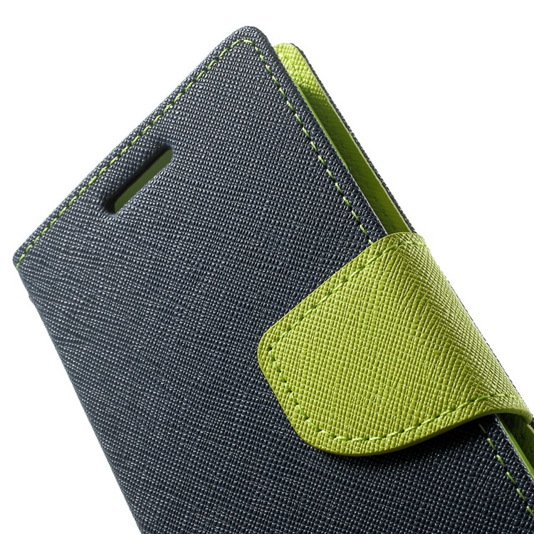 Mercury GOOSPERY for Samsung Galaxy A3 SM-A300F Fancy Diary Wallet Leather Stand Cover - Blue-8