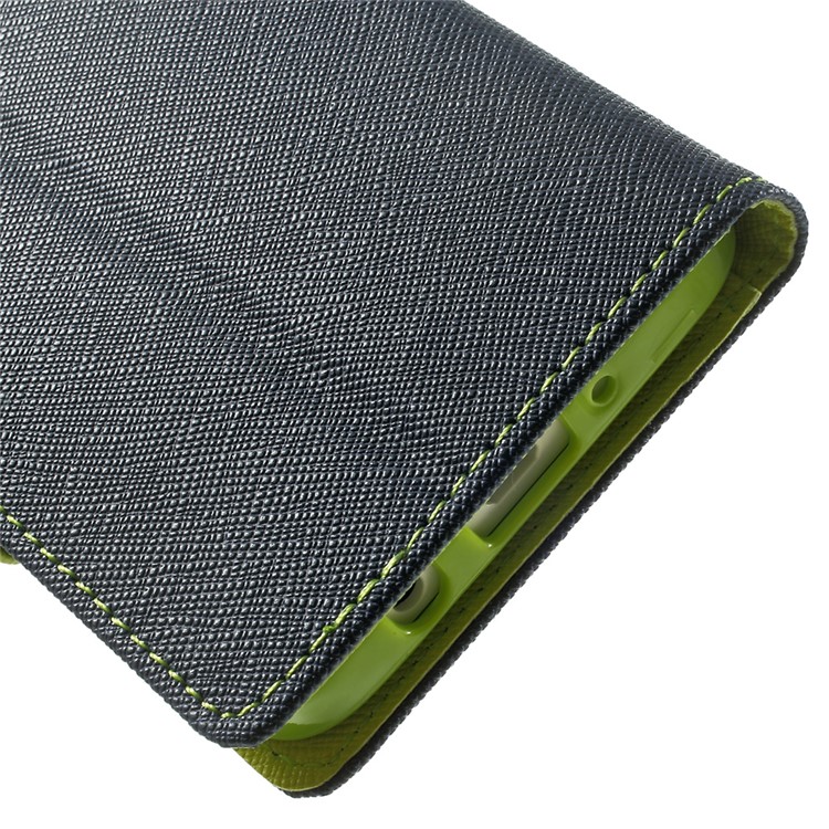 Mercury GOOSPERY for Samsung Galaxy A3 SM-A300F Fancy Diary Wallet Leather Stand Cover - Blue-9