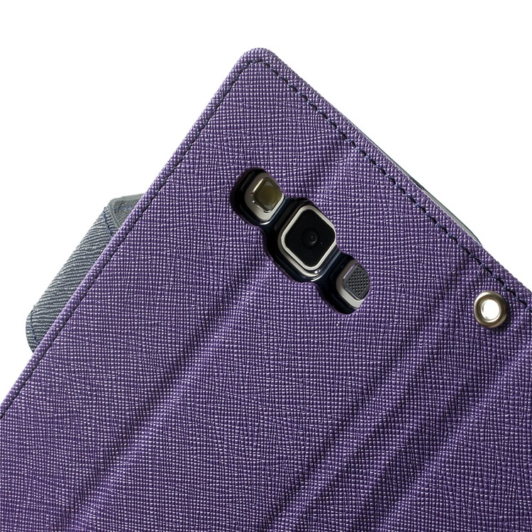 Mercury GOOSPERY Fancy Diary Leather Case Accessory for Samsung Galaxy A3 SM-A300F - Purple-6