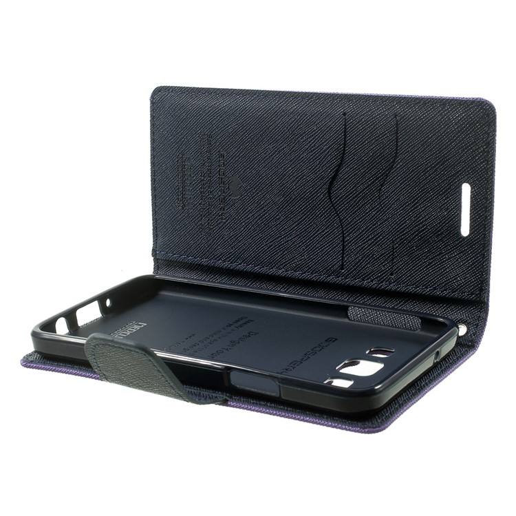 Mercury GOOSPERY Fancy Diary Leather Case Accessory for Samsung Galaxy A3 SM-A300F - Purple-9