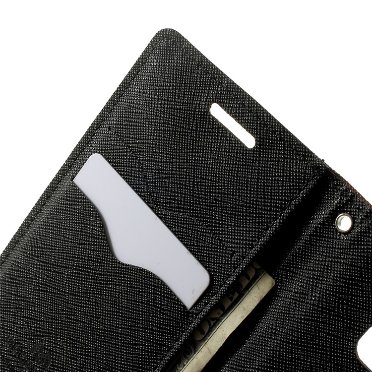 Mercury GOOSPERY Fancy Diary Leather Cover Wallet for Samsung Galaxy A3 SM-A300F - Brown-6