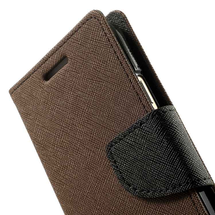 Mercury GOOSPERY Fancy Diary Leather Cover Wallet for Samsung Galaxy A3 SM-A300F - Brown-8